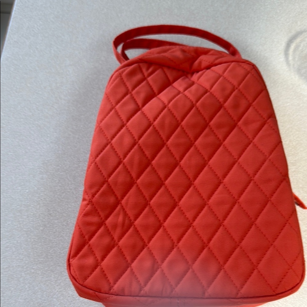 NEW Vera Bradley Quilted Orange Lunch Sack